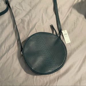 Express - Round Snake Print Cross Body Bag
